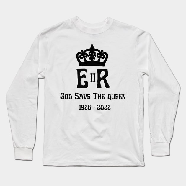 Queen Elizabeth II England Meme British Crown Britain Long Sleeve T-Shirt by BellaPixel